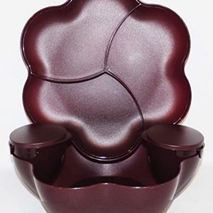 New Tupperware Merlot Starlight Chip-N-Dip Bowl